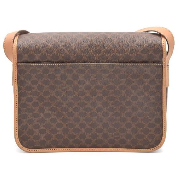 Celine Shoulder Bag Leather Macadam Brown - Picture 3 of 8